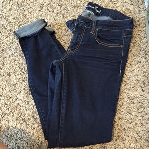 American Eagle dark wash jegging
