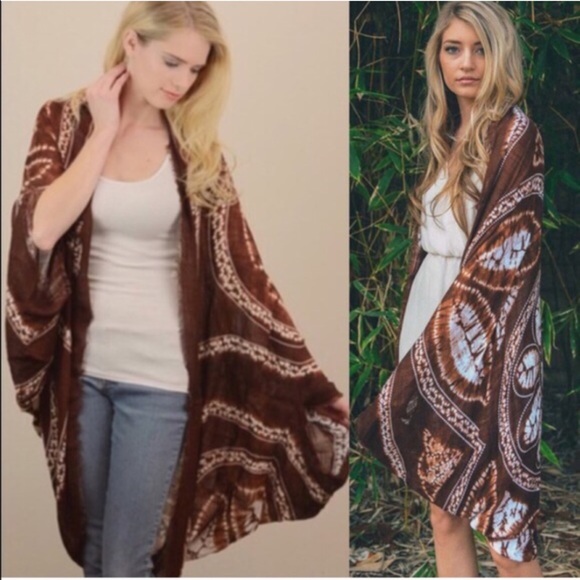 🆕The JENA kimono - BURGUNDY - Picture 2 of 3