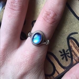 Sterling silver moonstone ring size 7 gorgeous