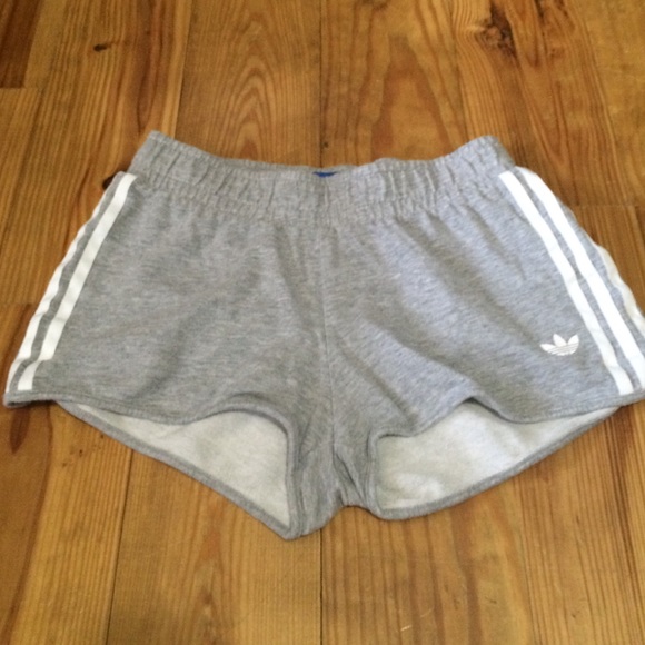 Grey Adidas athletic shorts
