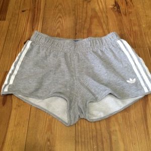 Grey Adidas athletic shorts