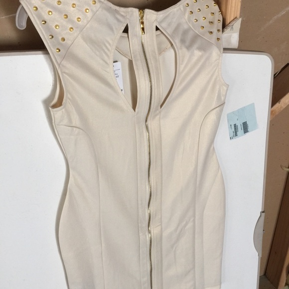 Bebe gold dress