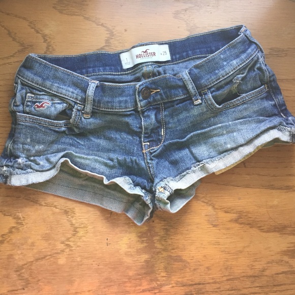 Hollister dark blue booty shorts