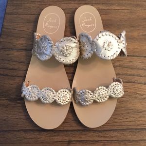 Jack Rogers Lauren in platinum