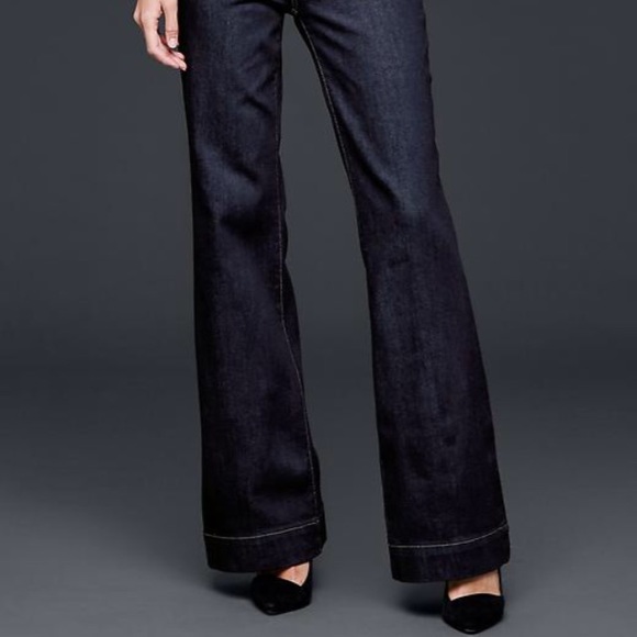 🎉💲🅰LE🎉27S Gap Authentic Flare Dark Jeans - Picture 2 of 3