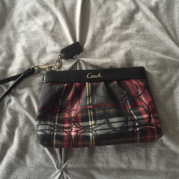 Authentic small Coach wristlet