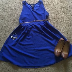 Fit and Flare Lane Bryant Blue Dress Size 14