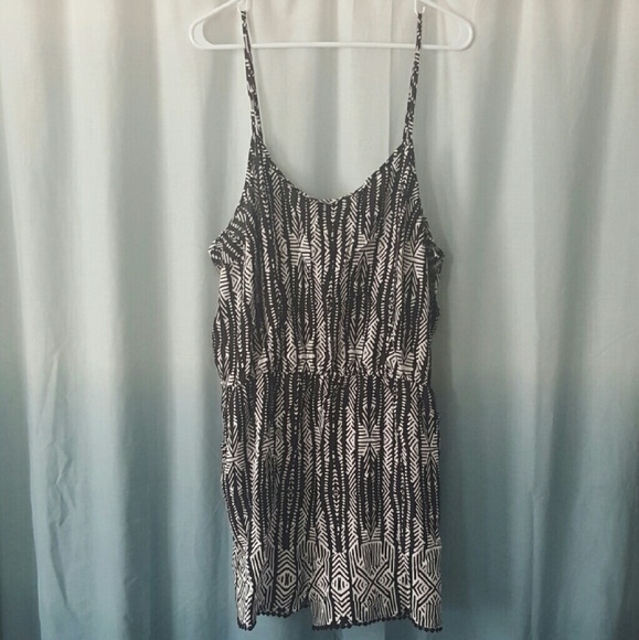 Mossimo Monochromatic Print Romper