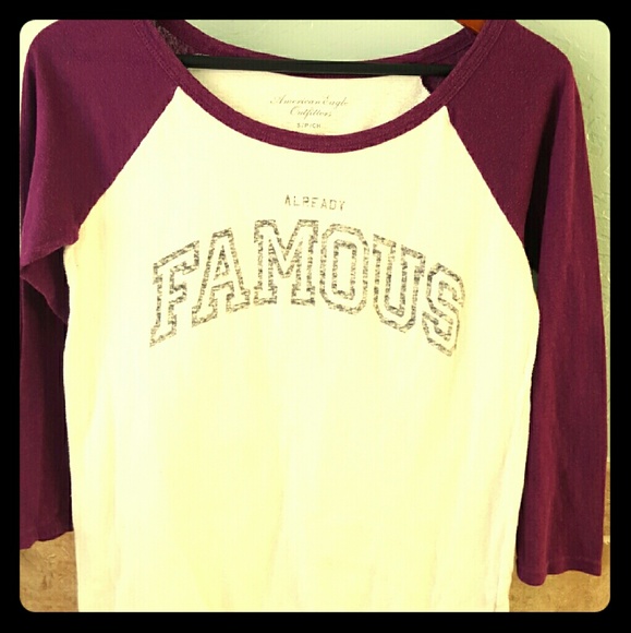 American Eagle baseball tee