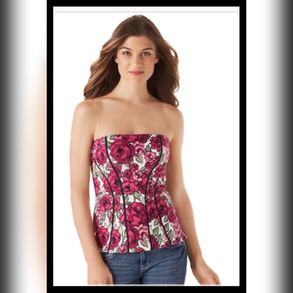 WHITE HOUSE BLACK MARKET EDGY MEADOW BUSTIER ๐บ - Picture 1 of 4