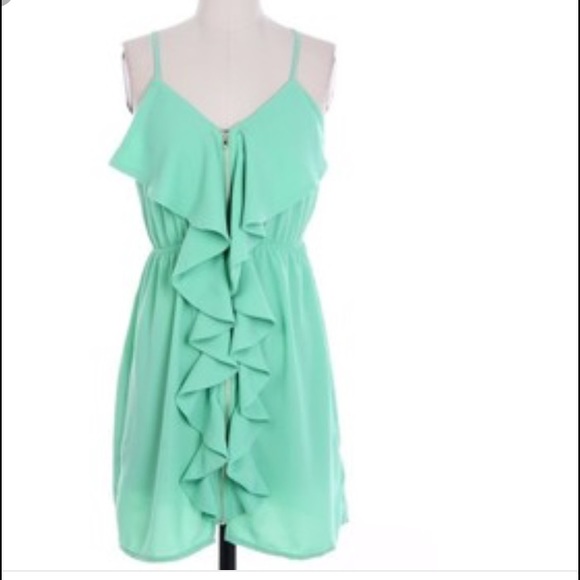 Francesca's ruffle front dress