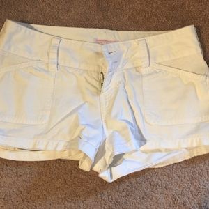 Abercrombie white shorts