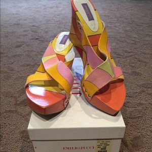 SALE!!!! Emilio Pucci Sandals Wedges from Bergdorf