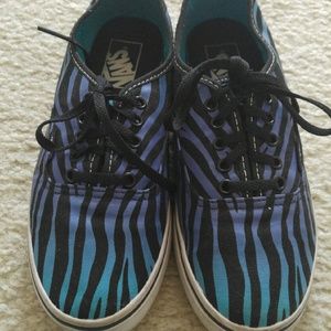 Blue ombre vans