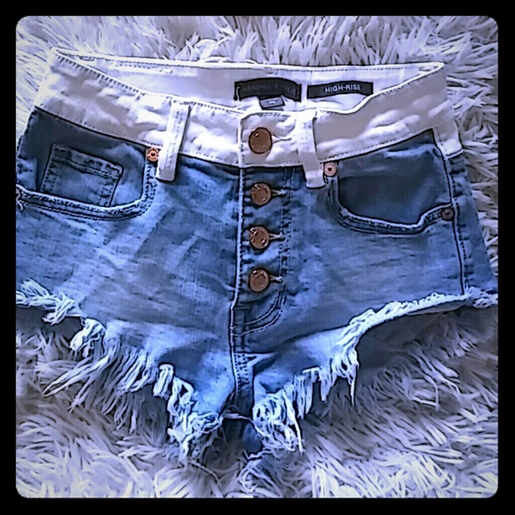 Rare Kendall & Kylie High Rise Denim Shorts