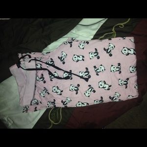 Pink panda pajamas