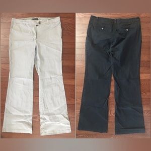 2 Pairs of Cotton Dress Pants - 14Tall