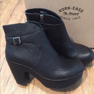 Kork-Ease Ramona Black Booties