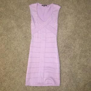 Wow couture lilac / lavender colored bodycon dress