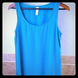 Blue tank dress