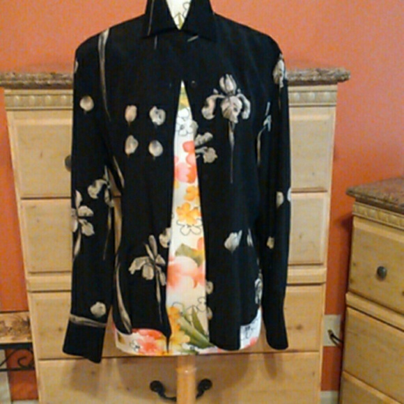 Ellen Tracy Dress Shirt Long Sleeve