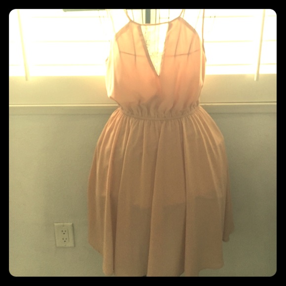 creamy pink dress