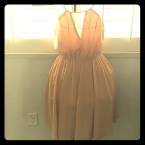 creamy pink dress