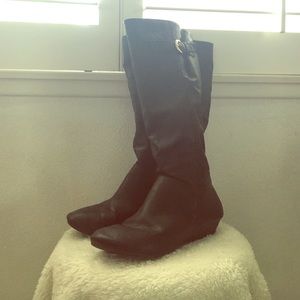 Black Knee High Boots