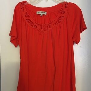 Jones New York orange blouse