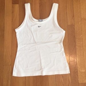 Nike Women's White Fitness Tank Top sz M