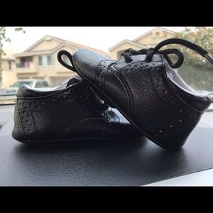 9-12 months black dress shoes