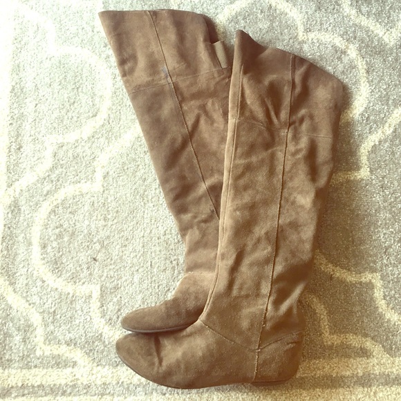 Chinese Laundry over-the-knee suede boots, 8.5