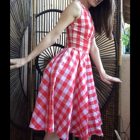 Vintage Handmade Picnic Cowgirl Lace 50's Dress - Picture 3 of 8