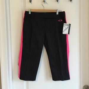 NWT Black and pink Oakley golf shorts