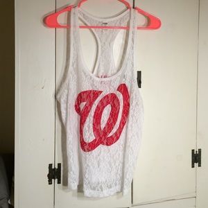 Victoria's Secret Washington Nationals lace top