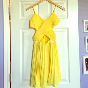 Yellow dress from Nasty gal