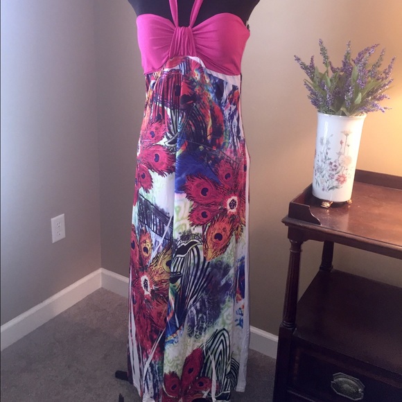 Long summer halter dress!