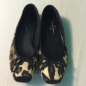 Jessica Simpson cheetah ballet flats