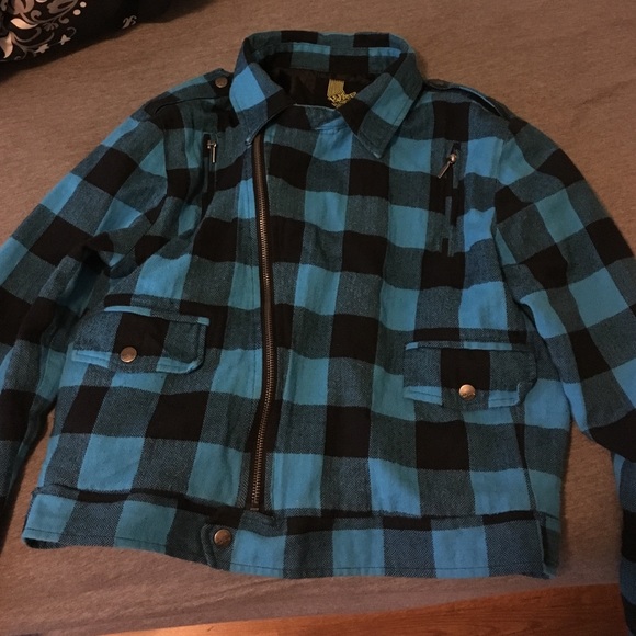 Blue and black jacket