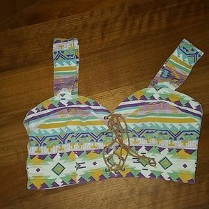 Nasty Gal X MinkPink Tribal Crop Top