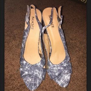 Bumper Womens Shoes Sandals Heels Open Toe