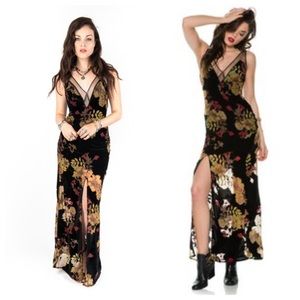 For Love & Lemons "Dusty Rose" maxi