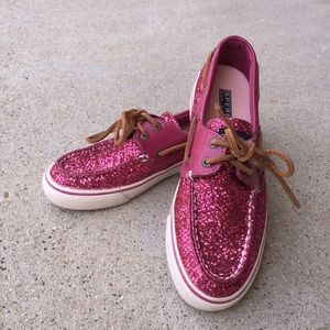 Pink Glitter SPERRY Shoes