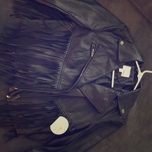 Cute Fringe Leather Jacket!