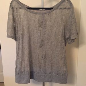 Anthropologie Vanessa Virginia Gray knit top
