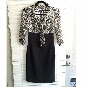 SALE! White House Black Market Leopard Print Dress