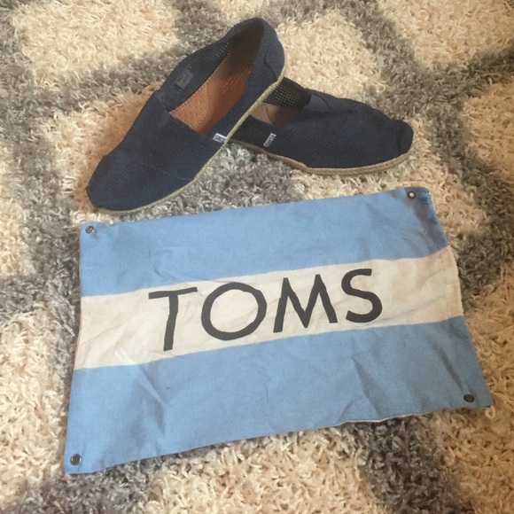 TOMS Shoes - Women's Navy Blue Toms 9.5