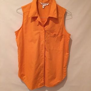 Linen blend sleeveless top