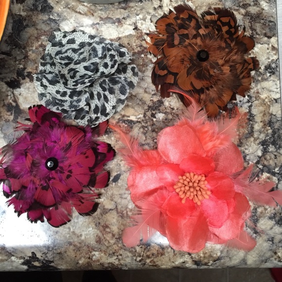 Set of 4 decorative hair piece