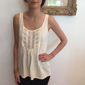 NWT! Cream tank!